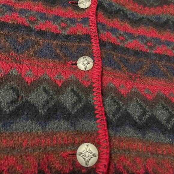 Vintage 90s Early Winters Aztec Cardigan coat - Picture 2 of 5